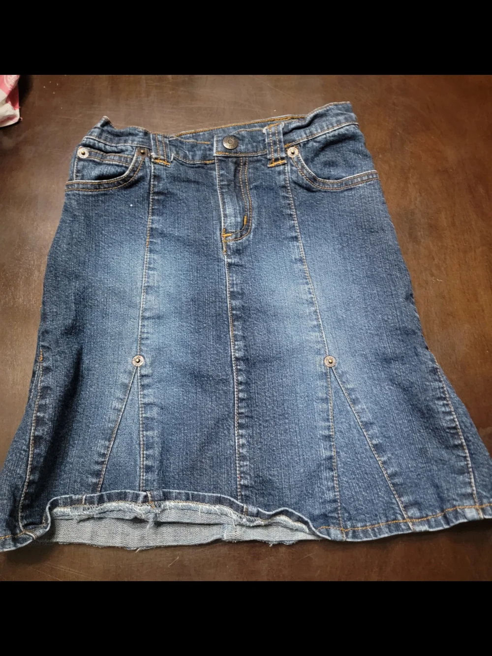 The Children's Place Blue Denim Panel Skirt